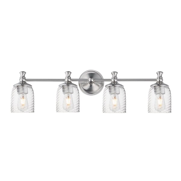 Maxim Lighting Swirl 4-Light Bath Vanity, Satin Nickel 21354CRSN - main